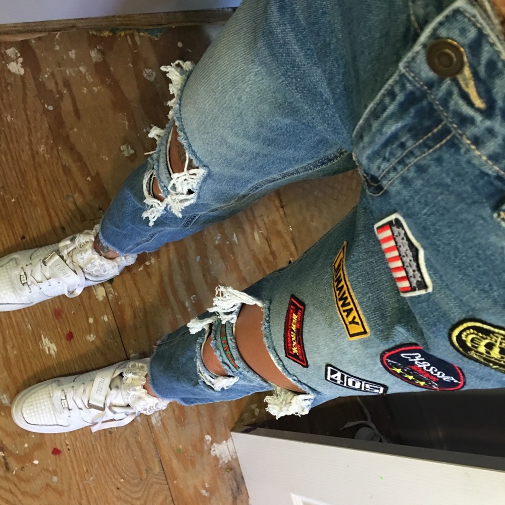 FOREVER 21 Patch Pants